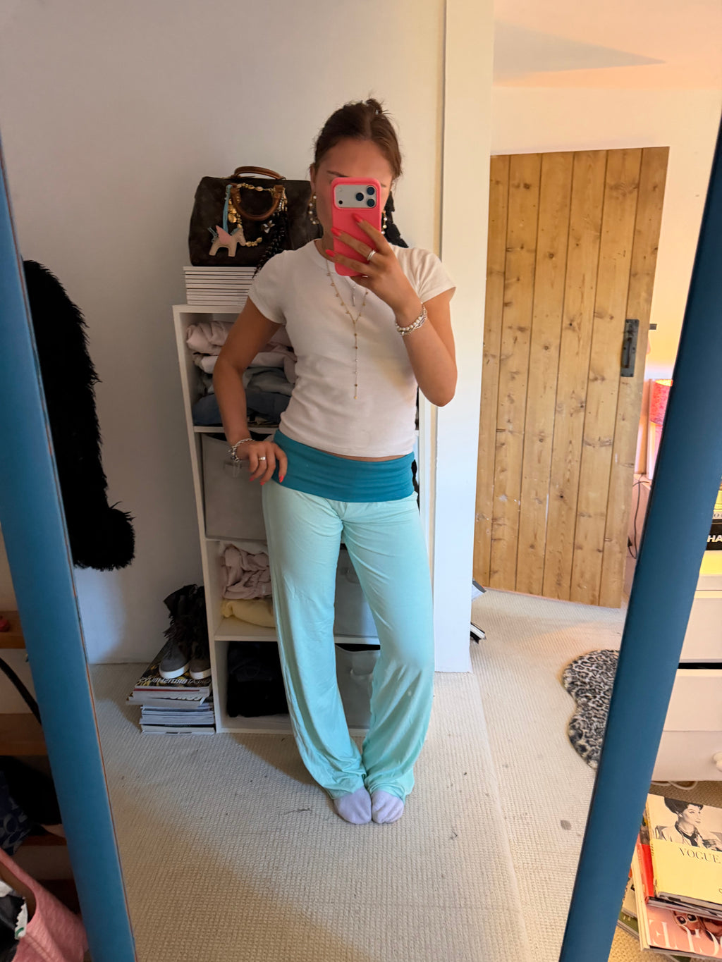 Anjel fold-over trousers