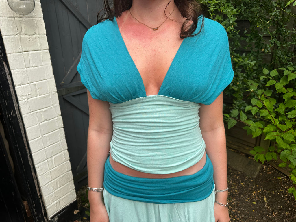 Anjel top - Aqua